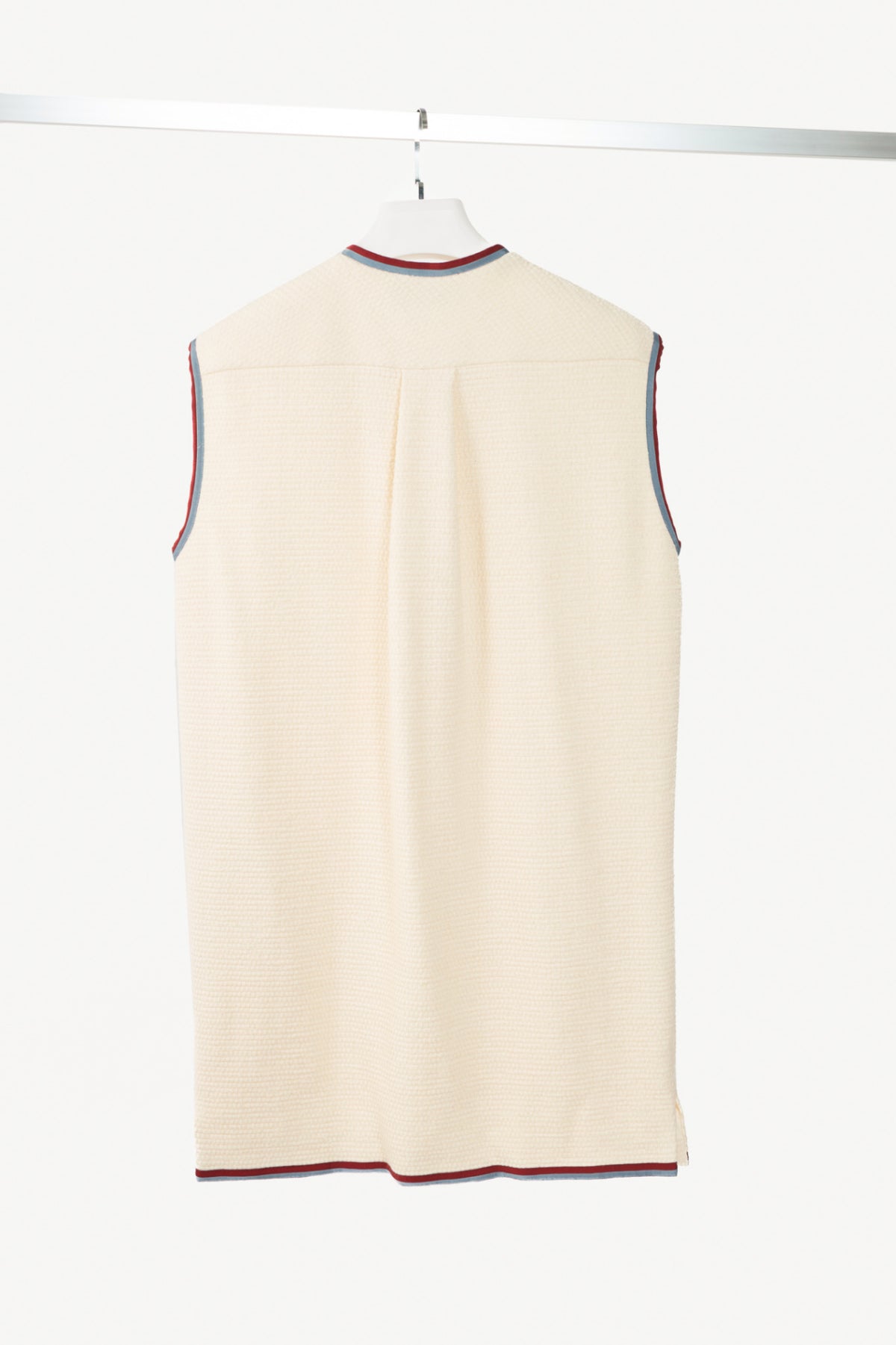 Gucci PF19 Ivory Grosgrain-Trimmed Wool-Blend Tweed Mini Dress