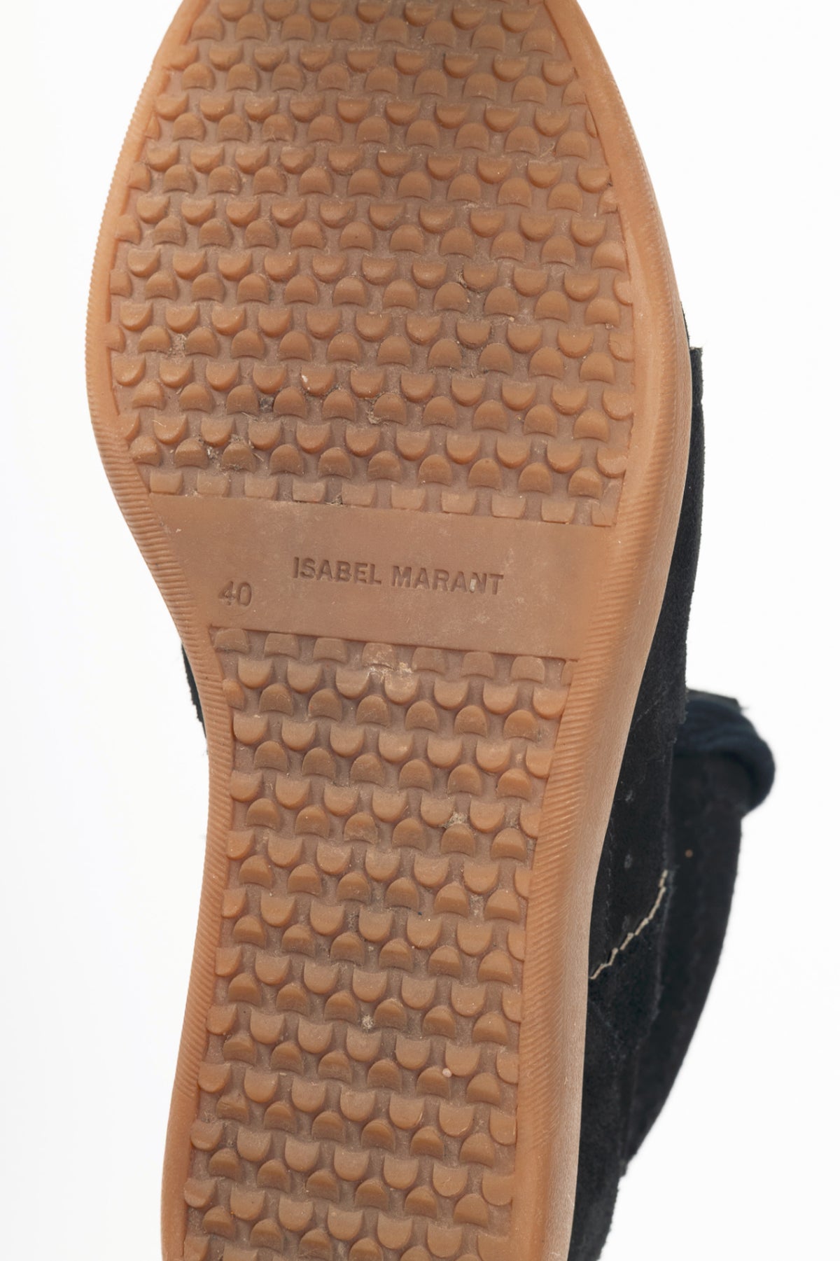 Isabel Marant Bobby Black Suede Hidden-Wedge Sneakers