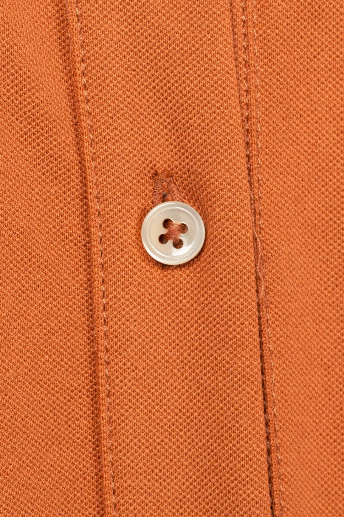 Circolo 1901 Orange Cotton-Pique Belted Shirt Dress