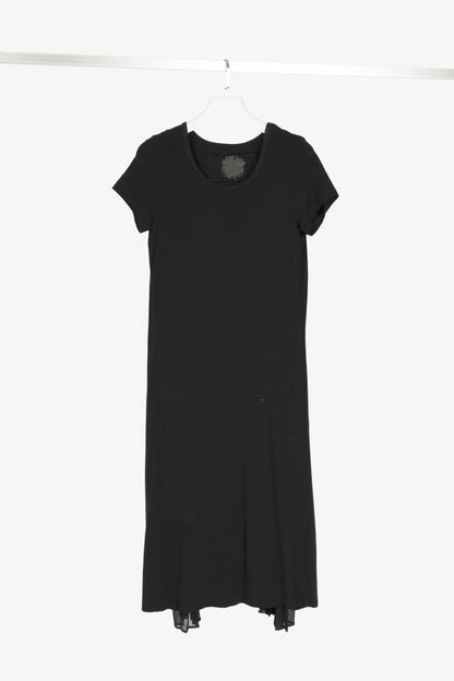 Rundholz Black Label Black Pleat-Back T-Shirt Dress
