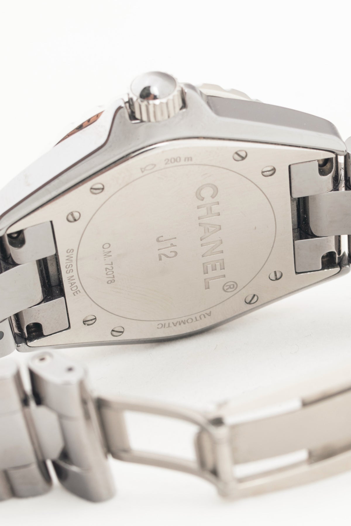 Chanel J12 Stainless Steel Chronograph Watch