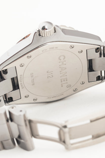 Chanel J12 Stainless Steel Chronograph Watch