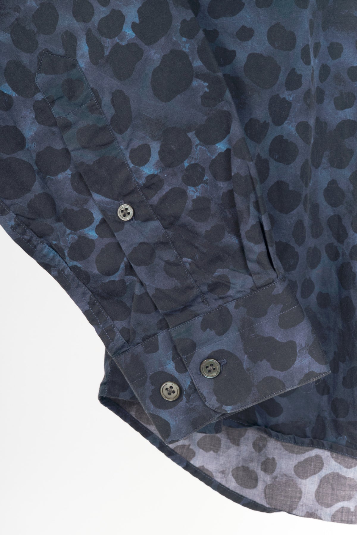 Acne Studios Isherwood Blue Animal Printed Buttoned Shirt