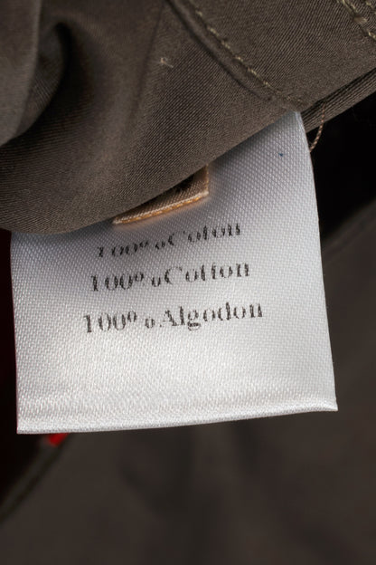 Hermes Brown Coated Cotton Mackintosh Coat