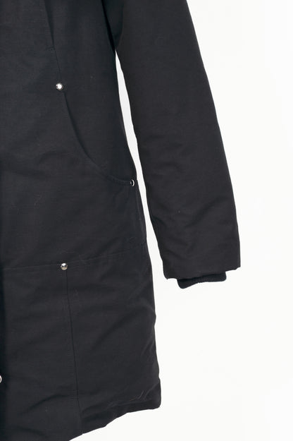 Moose Knuckles Stirling Black Fox-Fur-Trim Hooded Parka