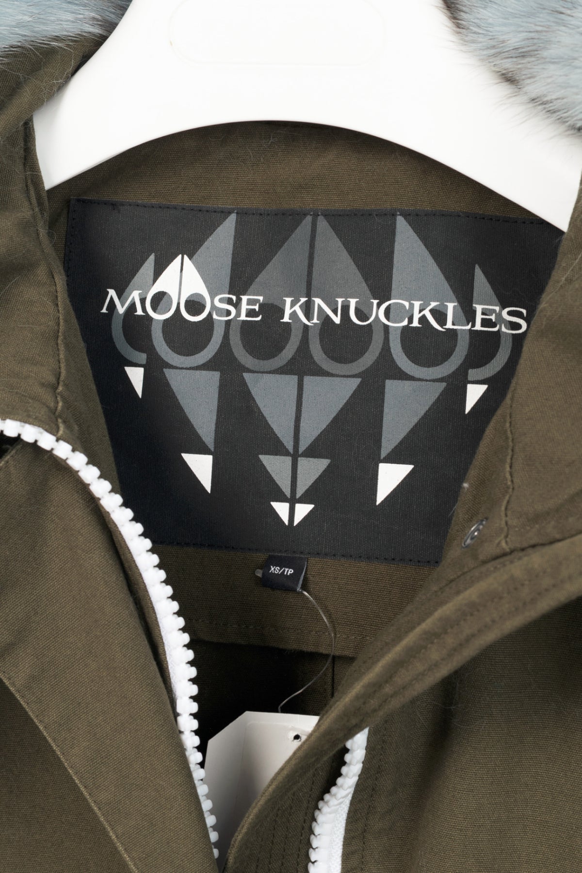 Moose Knuckles Green Cotton-Twill Fur-Hood Zip Parka