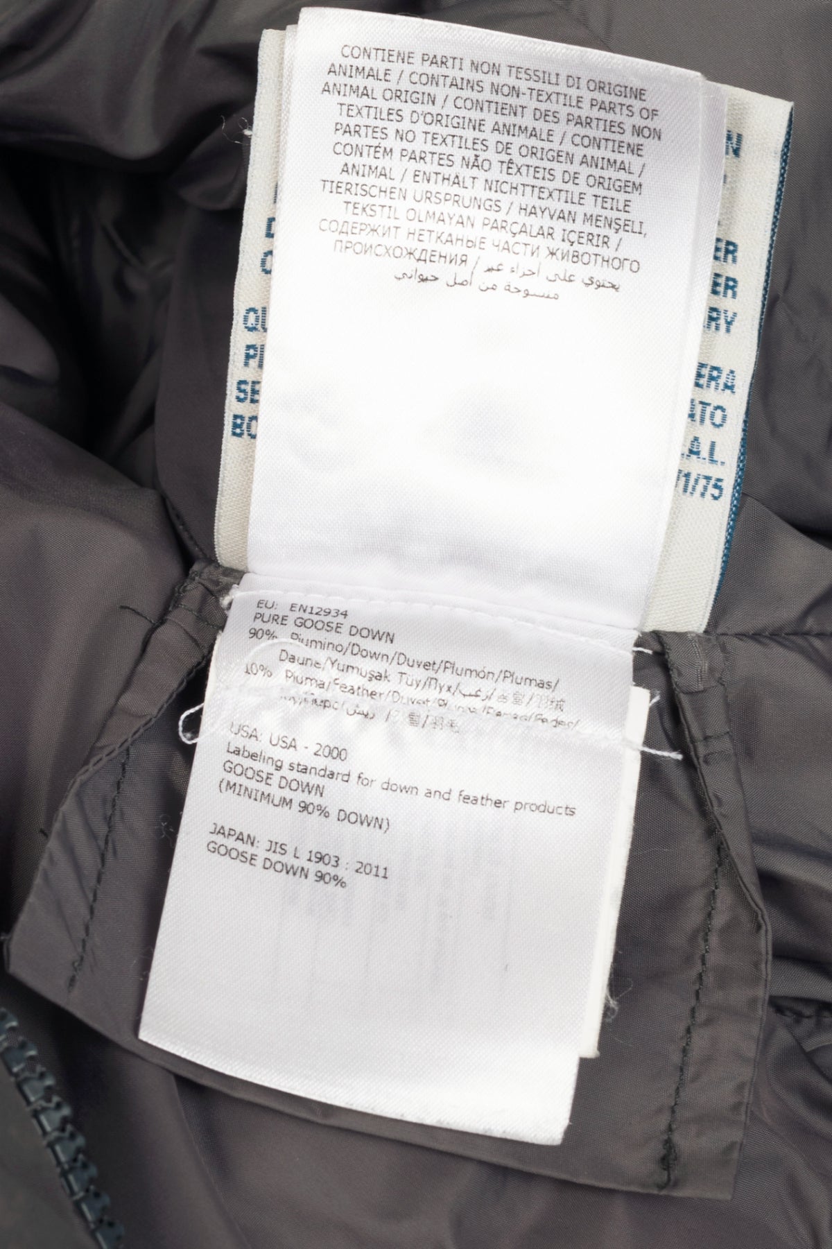 Moncler Flammette Grey Nylon Hidden-Hood Puffer Down Jacket