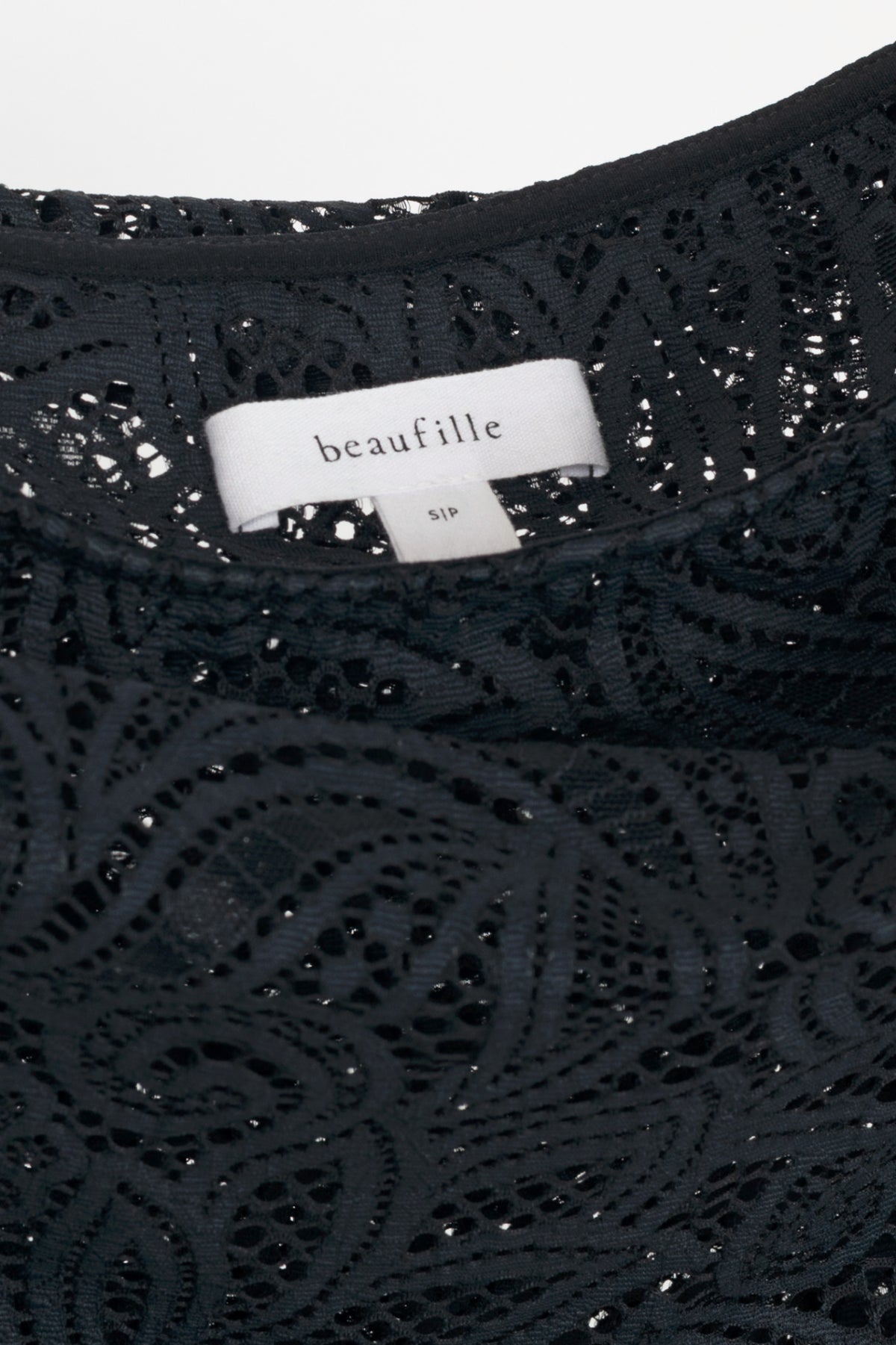Beaufille Lotta Black Lace Off-Shoulder Maxi Dress