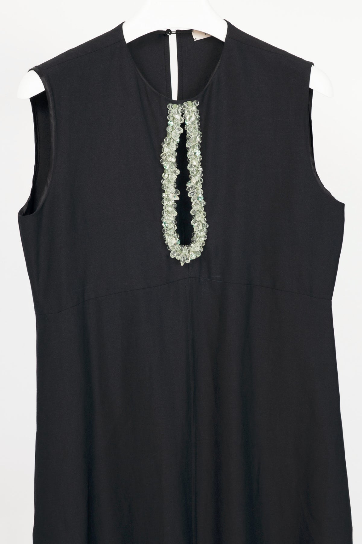 Dorothee Schumacher Summer Cruise Black Embellished Linen-Blend Maxi Dress