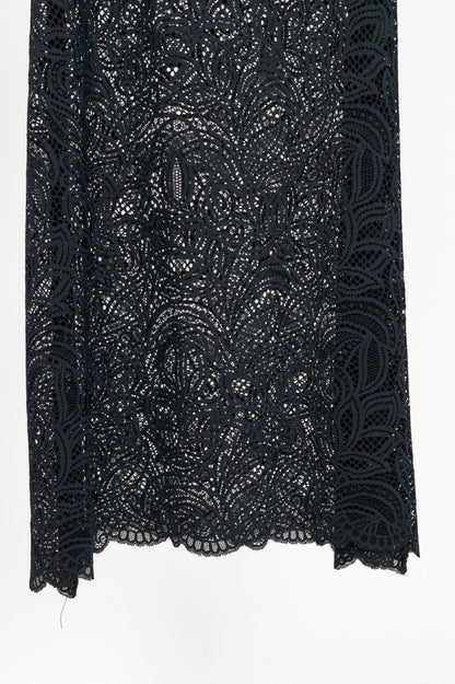 Beaufille Lotta Black Lace Off-Shoulder Maxi Dress