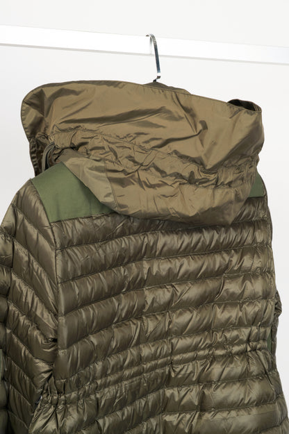 Moncler Cyanite Green Lightweight Hooded Puffer Jacket