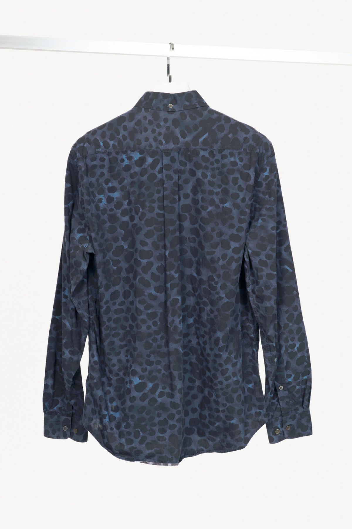 Acne Studios Isherwood Blue Animal Printed Buttoned Shirt