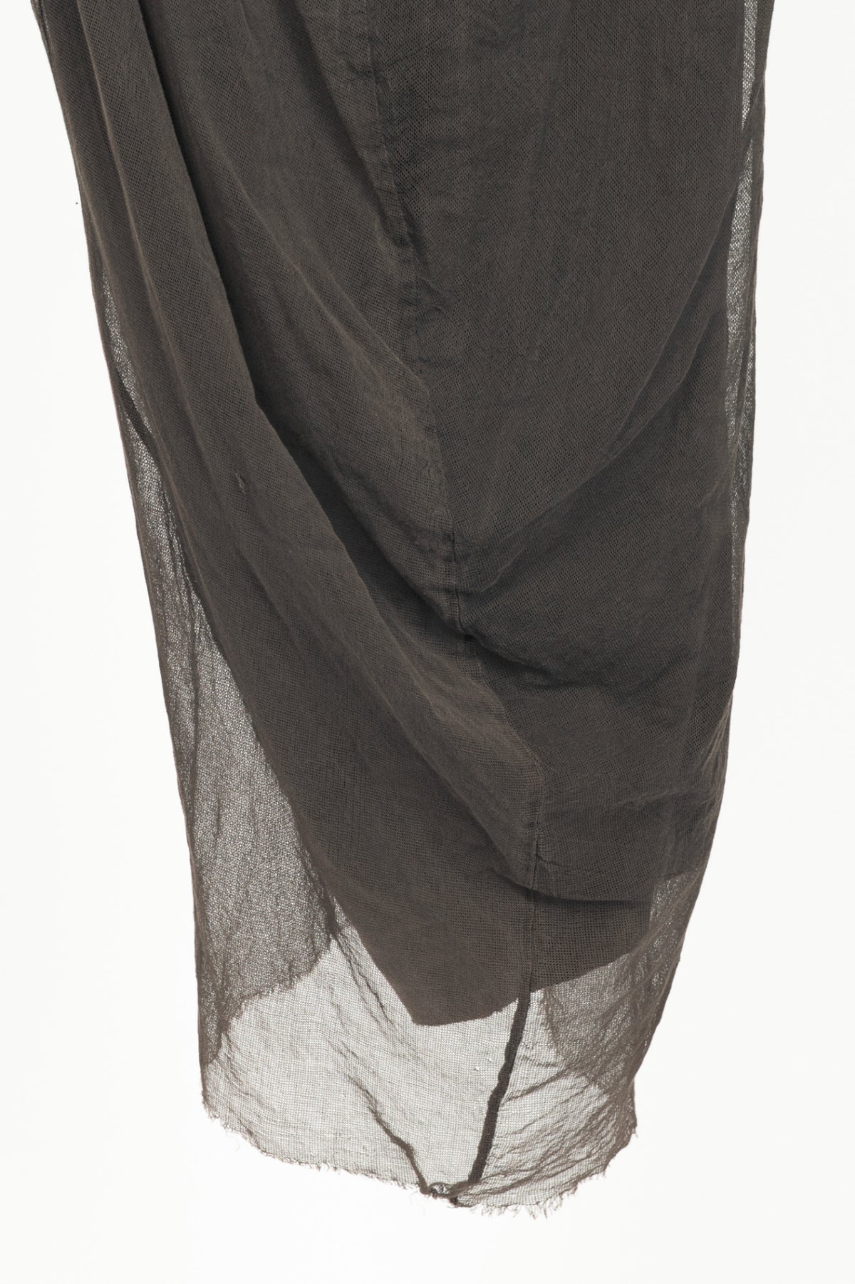 Rundholz Dip Brown Cotton Mesh & Jersey Midi Dress