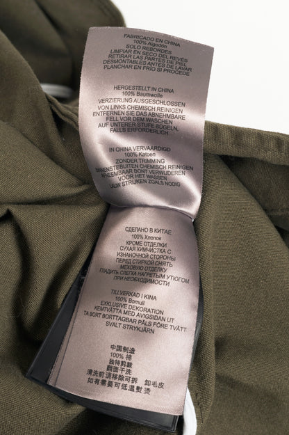 Moose Knuckles Green Cotton-Twill Fur-Hood Zip Parka