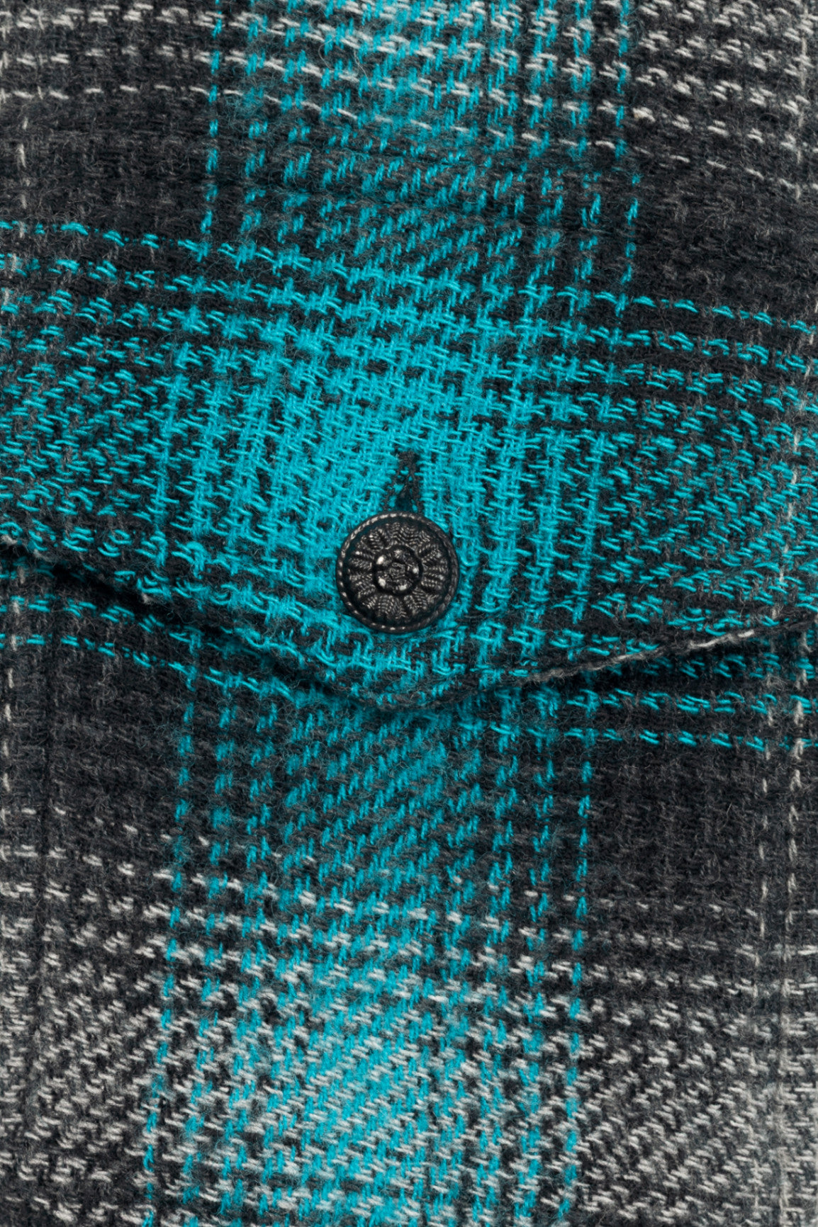 Off-White KK Flannel Blue Cotton & Wool Plaid Buttoned Shirt
