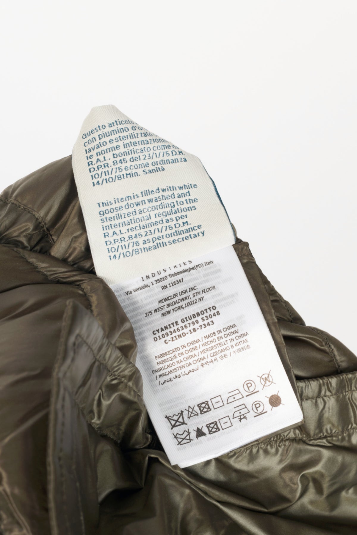 Moncler Cyanite Green Lightweight Hooded Puffer Jacket