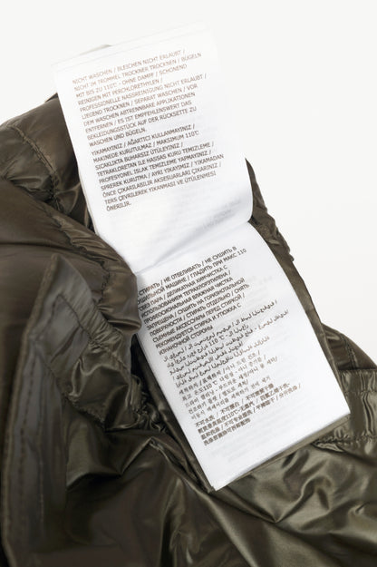 Moncler Cyanite Green Lightweight Hooded Puffer Jacket