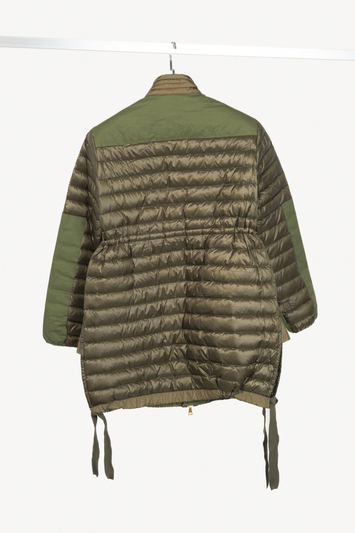 Moncler Cyanite Green Lightweight Hooded Puffer Jacket