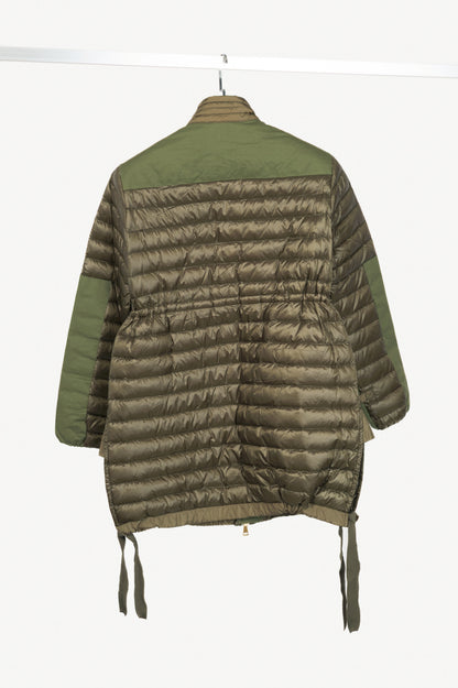 Moncler Cyanite Green Lightweight Hooded Puffer Jacket