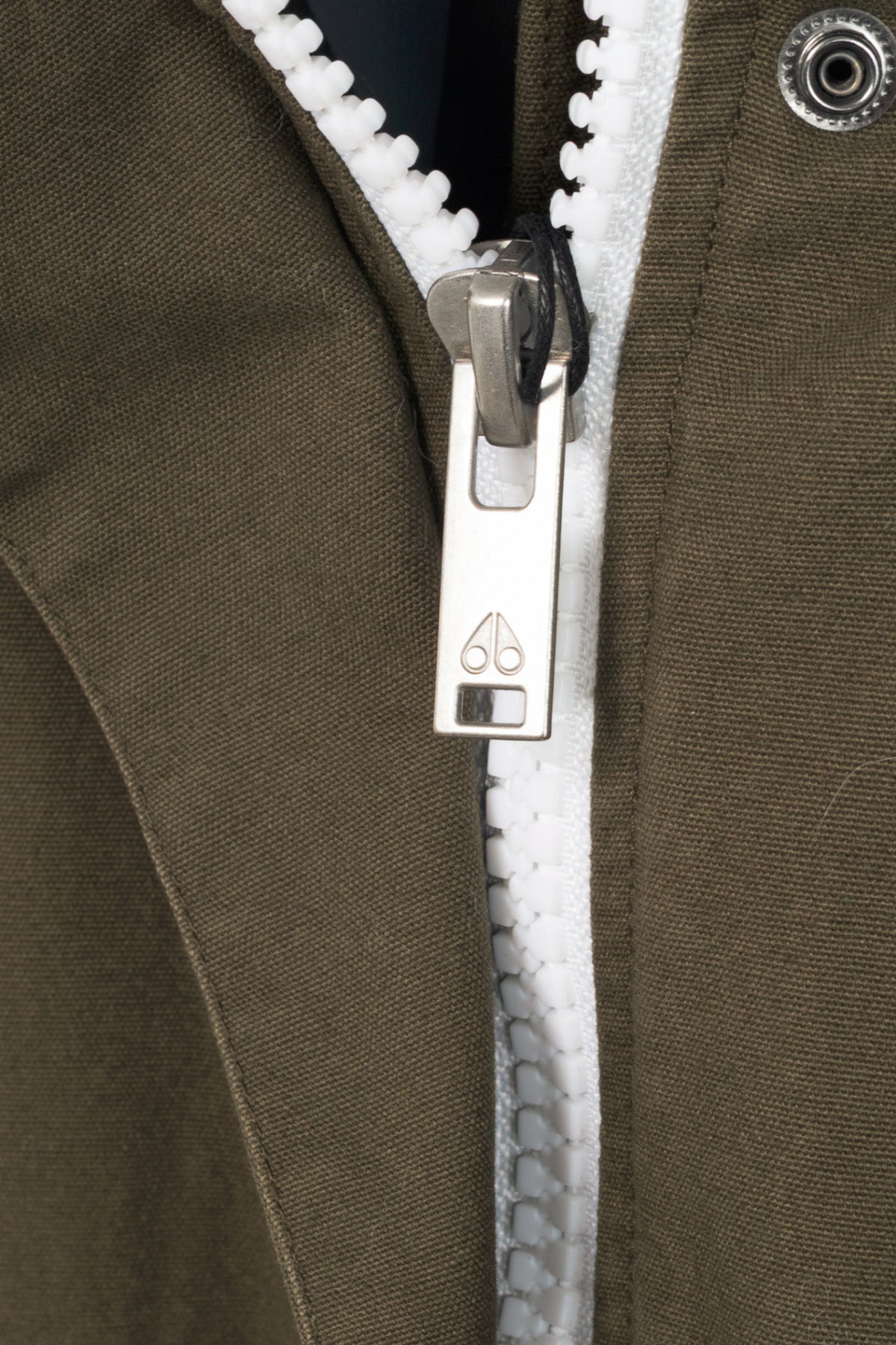 Moose Knuckles Green Cotton-Twill Fur-Hood Zip Parka