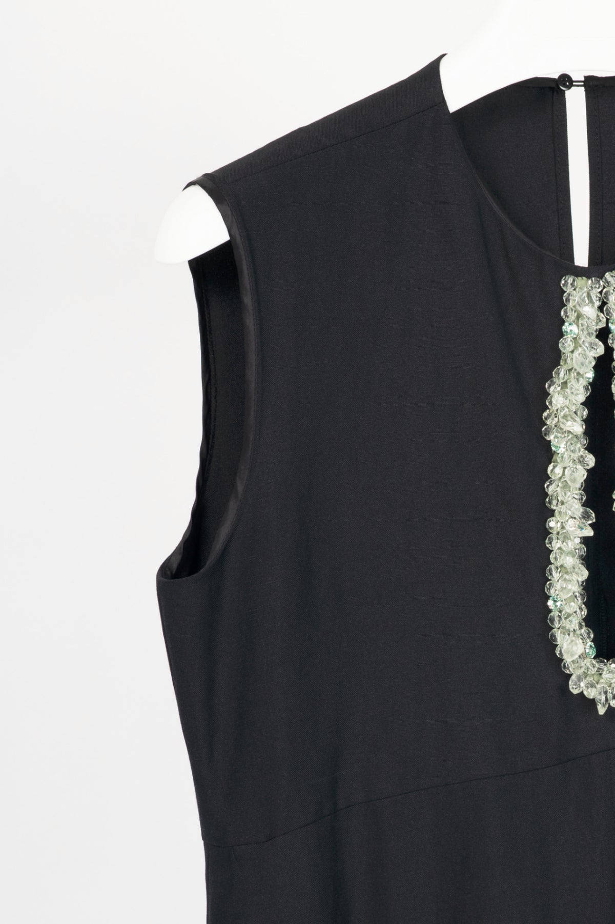 Dorothee Schumacher Summer Cruise Black Embellished Linen-Blend Maxi Dress