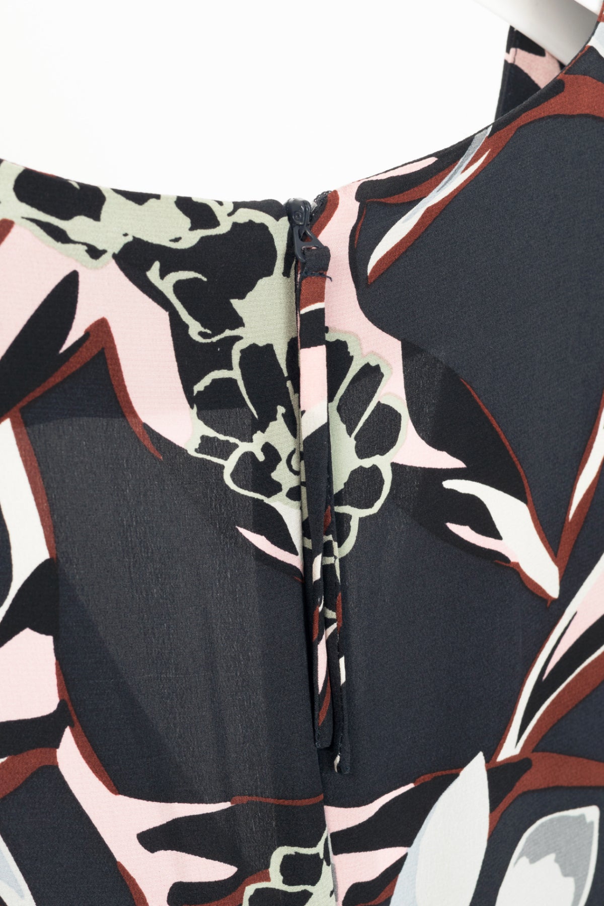 Dorothee Schumacher SS16 Navy Floral-Print Silk-Crepe Mini Dress