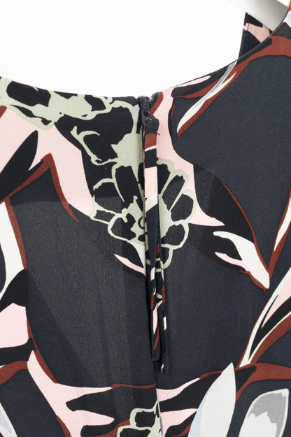 Dorothee Schumacher SS16 Navy Floral-Print Silk-Crepe Mini Dress