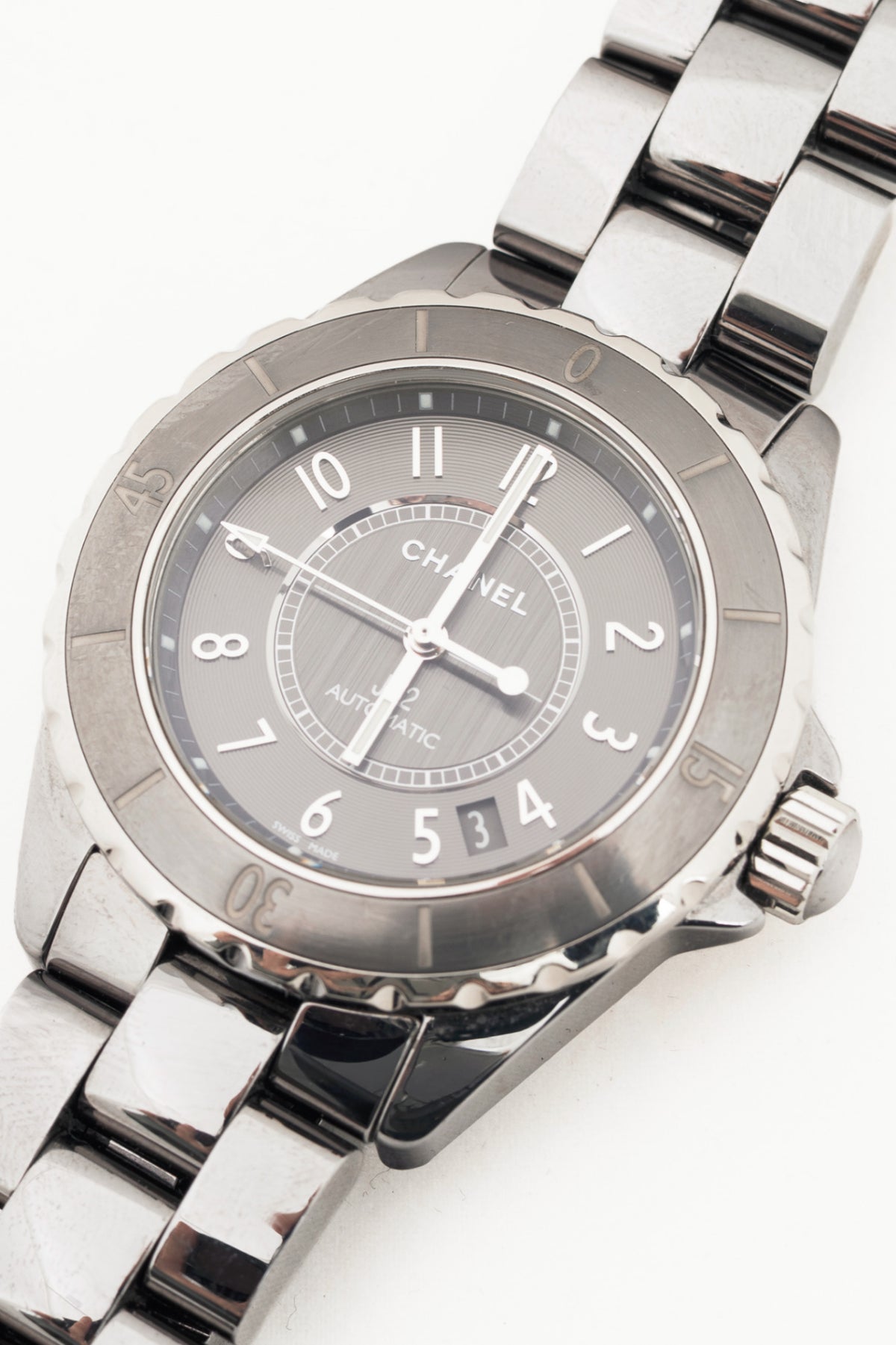 Chanel J12 Stainless Steel Chronograph Watch