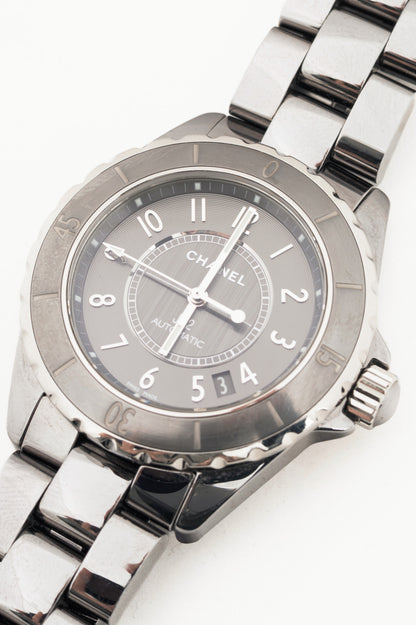 Chanel J12 Stainless Steel Chronograph Watch