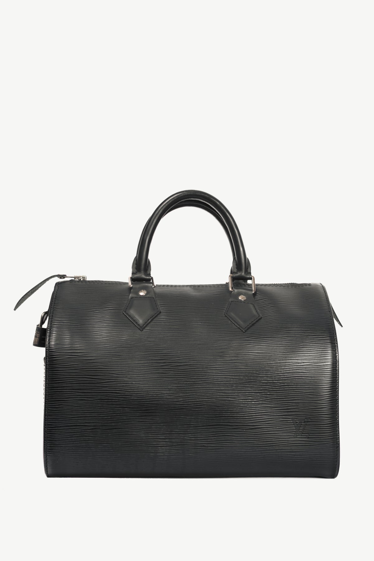 Louis Vuitton Speedy 30 Black Epi Leather Boston Bag