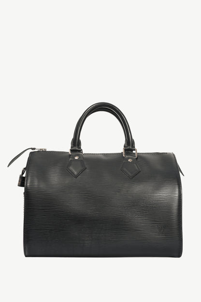 Louis Vuitton Speedy 30 Black Epi Leather Boston Bag