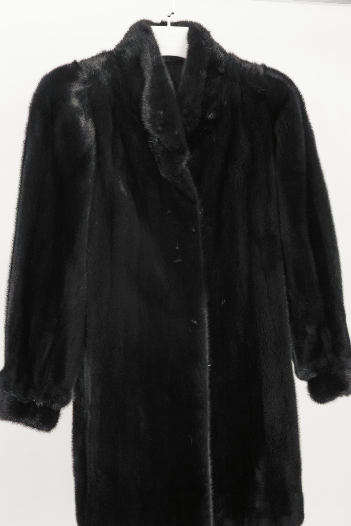 Osfur Black Mink Fur Coat