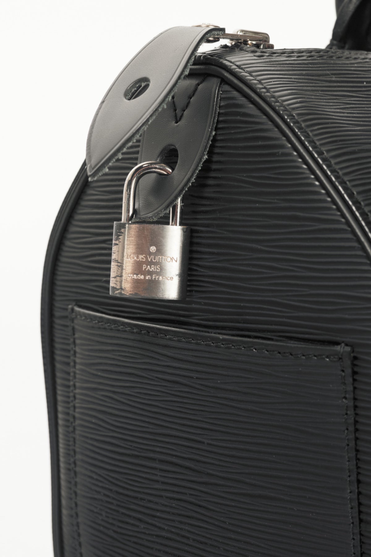 Louis Vuitton Speedy 30 Black Epi Leather Boston Bag