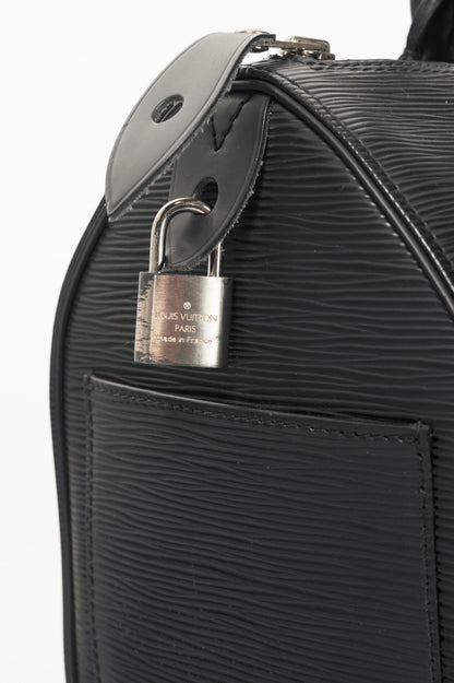 Louis Vuitton Speedy 30 Black Epi Leather Boston Bag