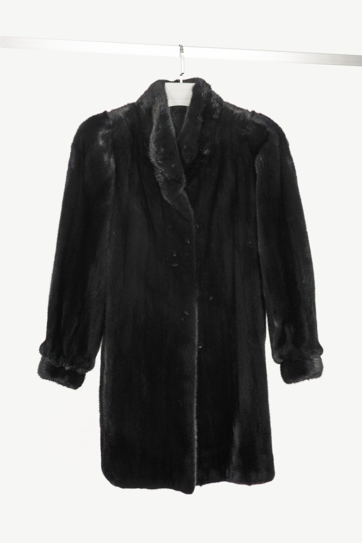 Osfur Black Mink Fur Coat