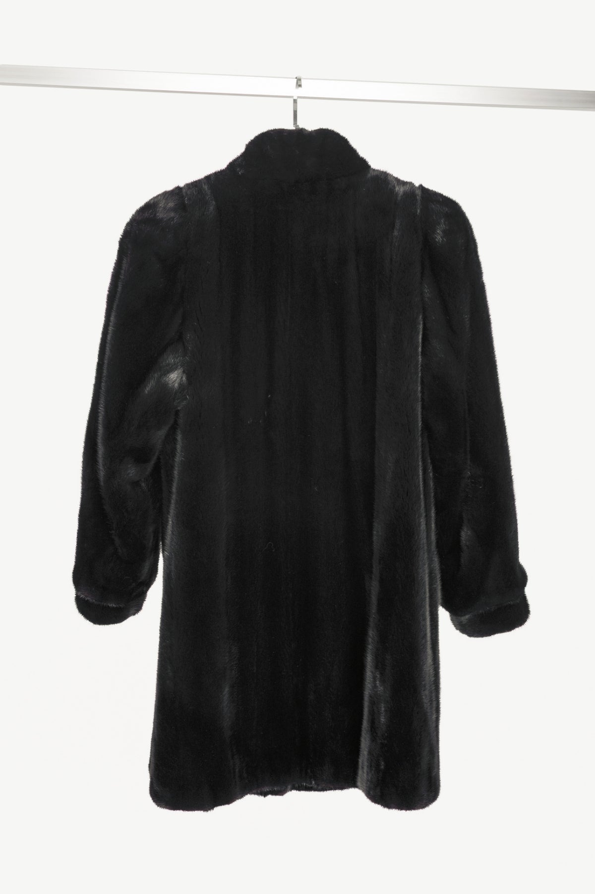 Osfur Black Mink Fur Coat