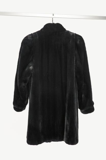 Osfur Black Mink Fur Coat