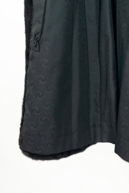 Osfur Black Mink Fur Coat
