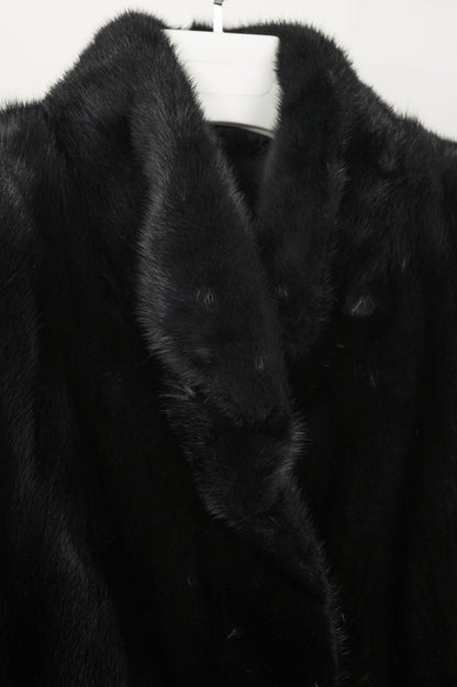 Osfur Black Mink Fur Coat