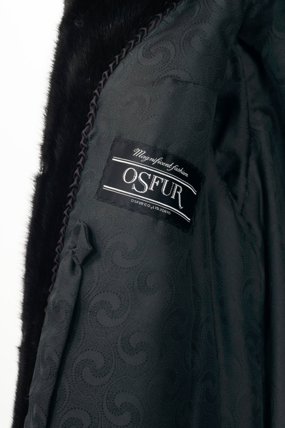 Osfur Black Mink Fur Coat