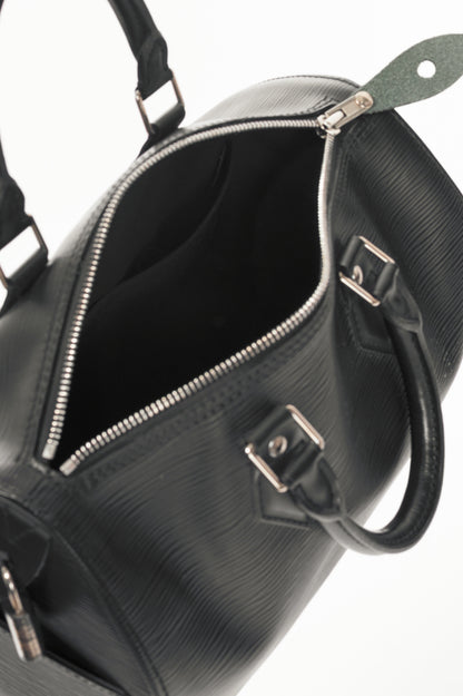 Louis Vuitton Speedy 30 Black Epi Leather Boston Bag
