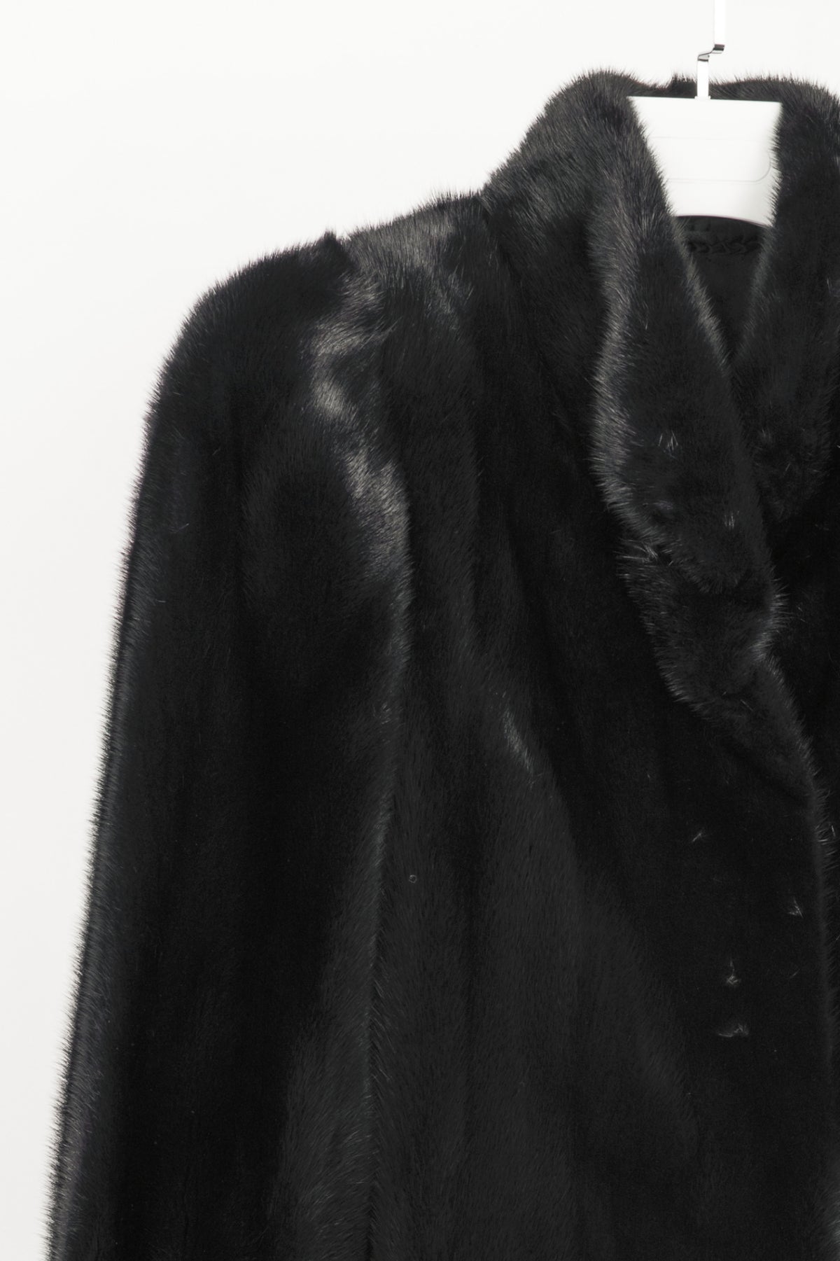 Osfur Black Mink Fur Coat