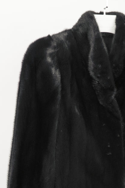 Osfur Black Mink Fur Coat