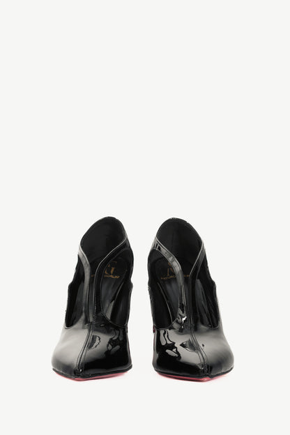 Arturo Gorlini Mask Black Patent-Leather Cutout Pumps