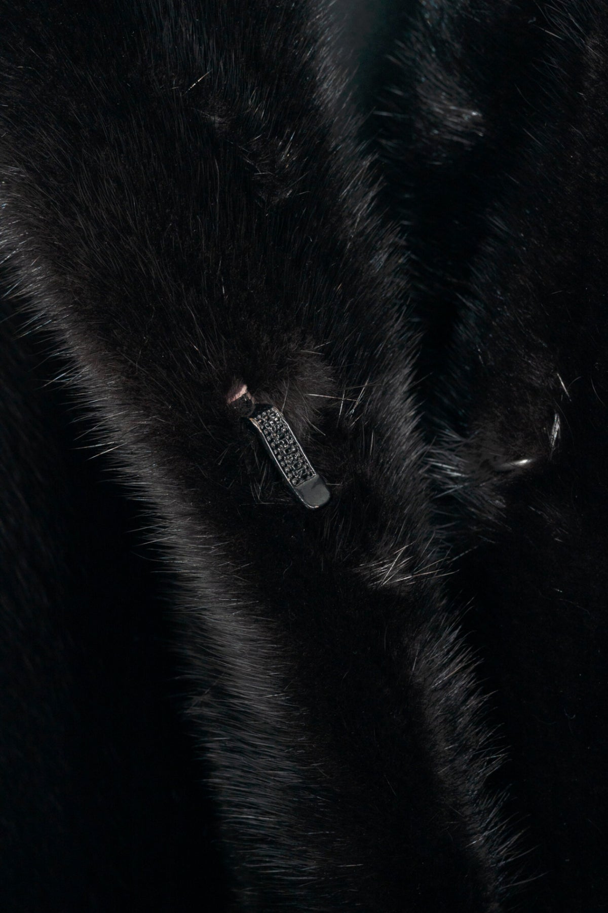 Osfur Black Mink Fur Coat