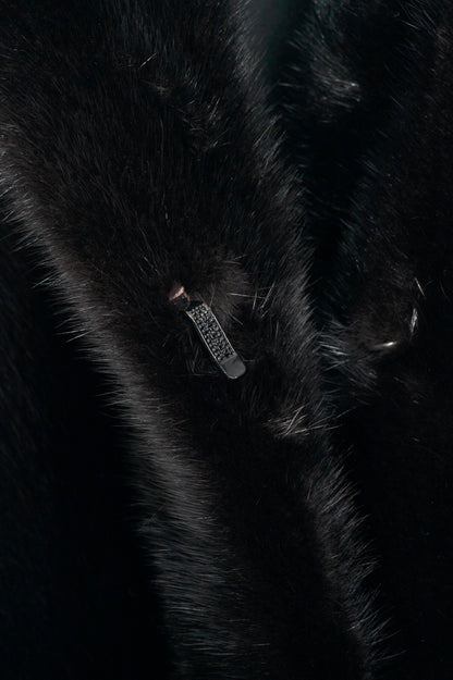 Osfur Black Mink Fur Coat
