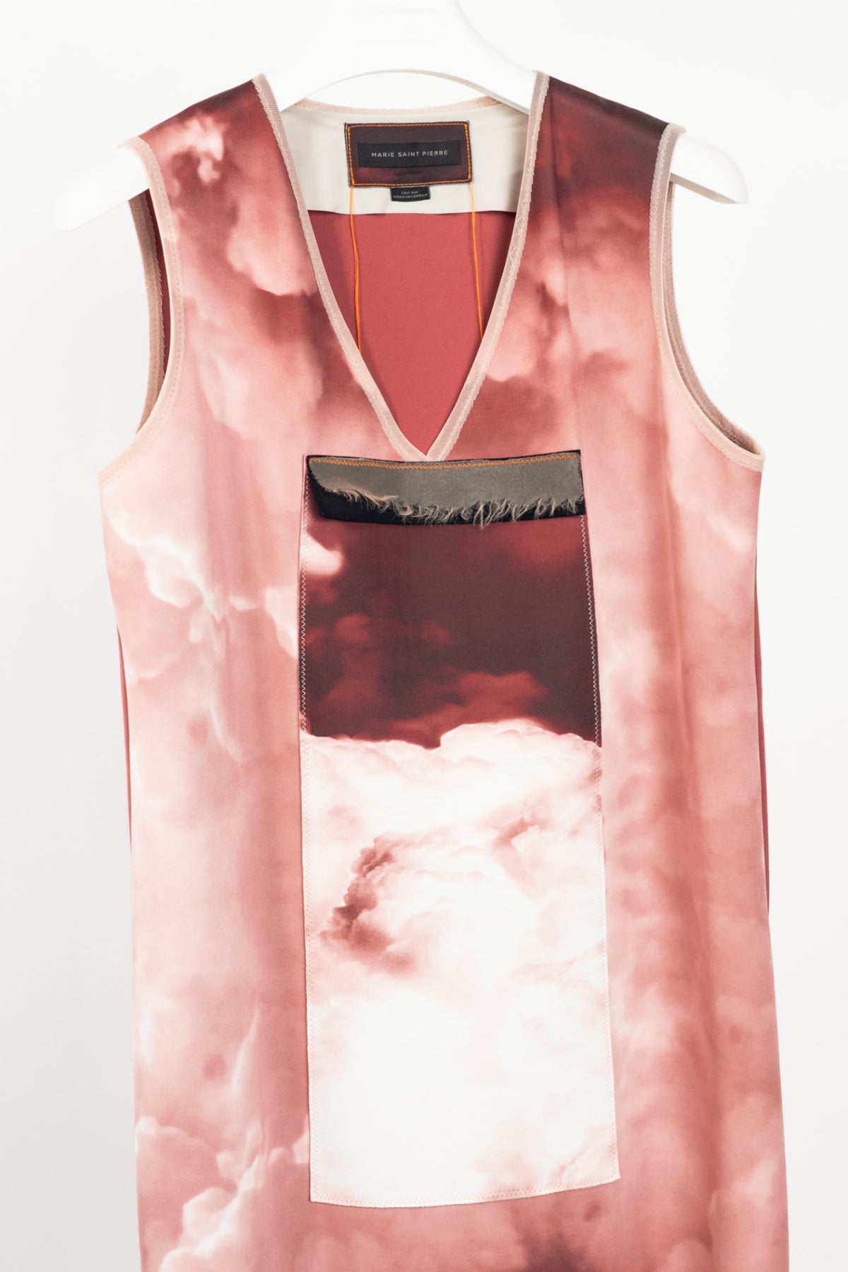 Marie Saint Pierre Sanibel Sky Red & Rosatre Printed Scuba Dress