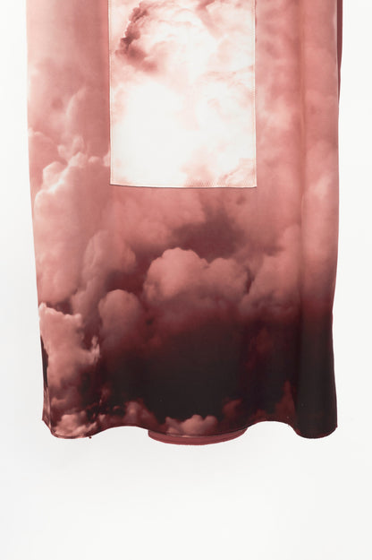 Marie Saint Pierre Sanibel Sky Red & Rosatre Printed Scuba Dress