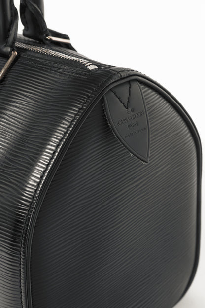 Louis Vuitton Speedy 30 Black Epi Leather Boston Bag