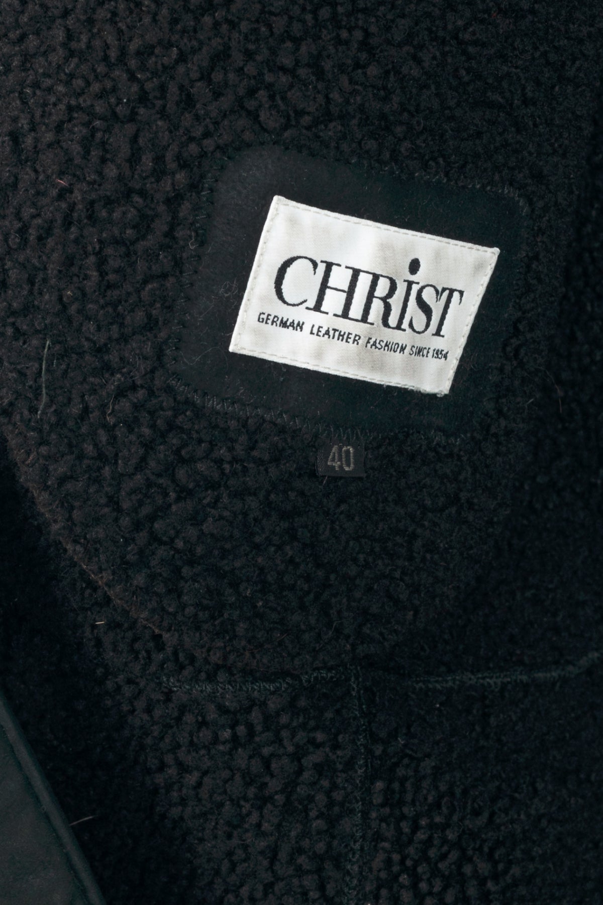 Christ Green Shearling Long Fur-Trim Coat